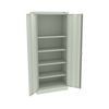 Tennsco Welded Standard Slim Storage Cabinet, 30"Wx18"Dx72"H, Light Grey 721830-LGY